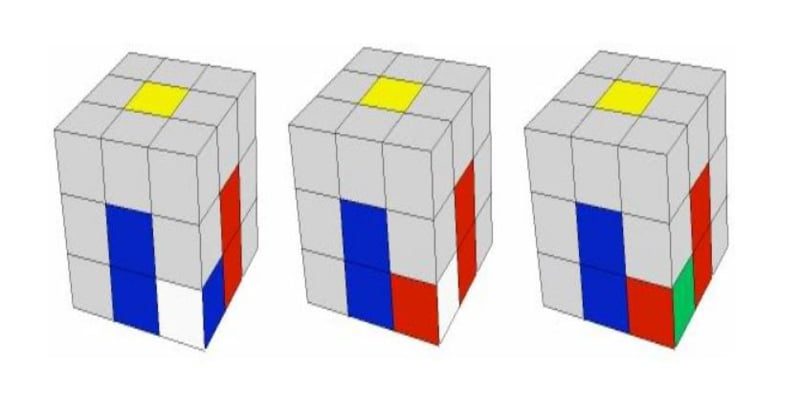 Hoàn thành tầng 1 rubik